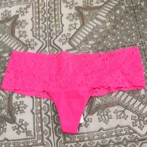 Pink thong panties brand new never worn